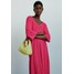 Massimo Dutti Długa sukienka neon pink M3I21C0LG-J11