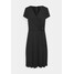 Lauren Ralph Lauren JERSEY SHORT-SLEEVE DRESS Sukienka letnia polo black L4221C1BV-Q11