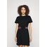 KARL LAGERFELD DRESS LOGO WAIST Sukienka z dżerseju black K4821C059-Q11
