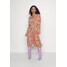 ONLY Petite ONLFREDERIKKE V NECK BELT DRESS Sukienka koszulowa cloud dancer/pink mix OP421C0E7-A11