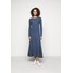 Polo Ralph Lauren LONG-SLEEVE HENLEY DRESS Sukienka dzianinowa river blue heather PO221C07O-K11