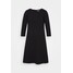 TOM TAILOR DRESS WITH ZIGZAG Sukienka z dżerseju deep black TO221C0J0-Q11
