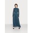 Anna Field MAXI HIGH NECK DRESS Długa sukienka black/dark blue AN621C1M5-Q13
