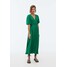 OYSHO LONG Długa sukienka dark green OY121C094-M12