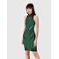 Togoshi Sukienka codzienna TG22-SUD011 Zielony Extra Slim Fit