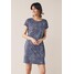 Next Sukienka z dżerseju navy blue floral NX321C27R-K11