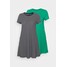 ONLY Tall ONLMAY POCKET DRESS 2 PACK Sukienka z dżerseju simply green/night sky OND21C04R-M11