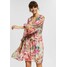 Esprit Collection RECYCELT MIT FLORALEM MUSTER Sukienka letnia pink fuchsia ES421C1MM-T11