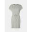 Noisy May Petite NMHAILEY O NECK DRESS Sukienka z dżerseju light grey melange NM521S01M-C11
