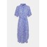 Vero Moda VMJENNY CALF DRESS Sukienka koszulowa dazzling blue VE121C3ED-K11