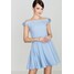 Lenitif DRESS WITH BOWS ON SHOULDERS Sukienka koktajlowa blue ZZLSUL011-K00