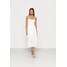 Hollister Co. BARE MIDI Sukienka letnia solid white H0421C050-A12