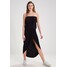Urban Classics LADIES VISCOSE BANDEAU DRESS Długa sukienka black UR621C006-Q11