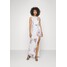 WAL G. BRIGITTA ROUND NECK MAXI DRESS Sukienka z dżerseju white WG021C0VL-A11