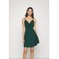 WAL G. JINA SKATER DRESS Sukienka z dżerseju forest green WG021C0R4-M11