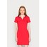 Tommy Hilfiger SLIM OPEN POLO DRESS Sukienka letnia primary red TO121C0KT-G11