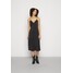 Calvin Klein Jeans BUTTON THROUGH SLIP DRESS Sukienka letnia black C1821C0B1-Q11