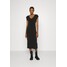 Calvin Klein FLUID RELAXED MIDI DRESS Sukienka jeansowa black 6CA21C05N-Q11