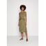 Lauren Ralph Lauren TESSANNE SHORT SLEEVE DAY DRESS Sukienka z dżerseju olive fern L4221C1GZ-M11