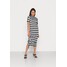 Neon & Nylon CHECKBOARD DRESS Sukienka z dżerseju black N3P21C002-Q11