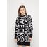 MICHAEL Michael Kors MODERN NEWSTYPE DRESS Sukienka dzianinowa black/ white MK121C0KR-Q11
