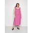 ONLY Carmakoma CARALLY CALF DRESS SOLID Sukienka letnia super pink ONA21C0IU-J11