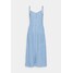 VILA TALL VIZIA FANZI STRAP MIDI DRESS Sukienka jeansowa light blue denim V0A21C00Y-K11
