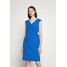 Lauren Ralph Lauren CLEONIE CAP SLEEVE COCKTAIL DRESS Sukienka etui deep bondi blue L4221C0Y7-K11