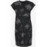 Urban Classics BLEACHED Sukienka z dżerseju black/grey UR621C01U-Q11