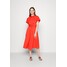 Lauren Ralph Lauren STRETCH COTTON SHIRTDRESS Sukienka koszulowa hyannis port orange L4221C1EP-H11