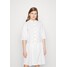 Marc Cain Sukienka koszulowa white M4R21C07I-A11