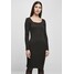 Urban Classics Sukienka dzianinowa black UR621C02E-Q11