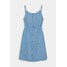 Vero Moda VMFLICKA STRAP SHORT DRESS Sukienka jeansowa light blue VE121C2PC-K11