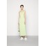Weekday NINA HALTER DRESS Długa sukienka lime green WEB21C075-M11