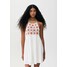 PULL&BEAR SHORT HALTER Sukienka letnia off white PUC21C0WO-A11