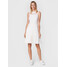 Morgan Sukienka dzianinowa 222-RMPLISS Biały Regular Fit