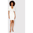 NA-KD Sukienka codzienna Ribbed Detail 1100-005742-0001-002 Beżowy Slim Fit
