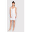 Guess Sukienka letnia W2YK01 W93CF Biały Slim Fit