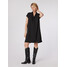 Simple Sukienka koktajlowa SUD509-01 Czarny Loose Fit