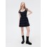 Cropp Czarna sukienka mini w kratę 7082N-99X