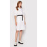 KARL LAGERFELD Sukienka koszulowa 221W1301 Biały Regular Fit