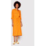 Rinascimento Sukienka koszulowa CFC0109394003 Pomarańczowy Regular Fit