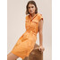 Mango Sukienka koszulowa Pepper 27087877 Pomarańczowy Regular Fit