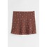 H&M Trapezowa spódnica - 1045726005 Brązowy/Kwiaty