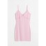 H&M Sukienka bodycon w prążki - 1049630001 Light pink