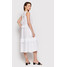 Cappellini Sukienka letnia M02302T0 01617 Biały Relaxed Fit