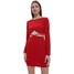Cropp Czerwona sukienka z wycięciem 1325S-33X