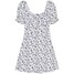 Cropp Biała sukienka w kwiaty 1433S-01M