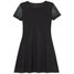 Cropp Czarna sukienka z krótkim rękawem 1317S-99X