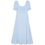 Cropp Niebieska sukienka midi w kwiaty 1434S-55M